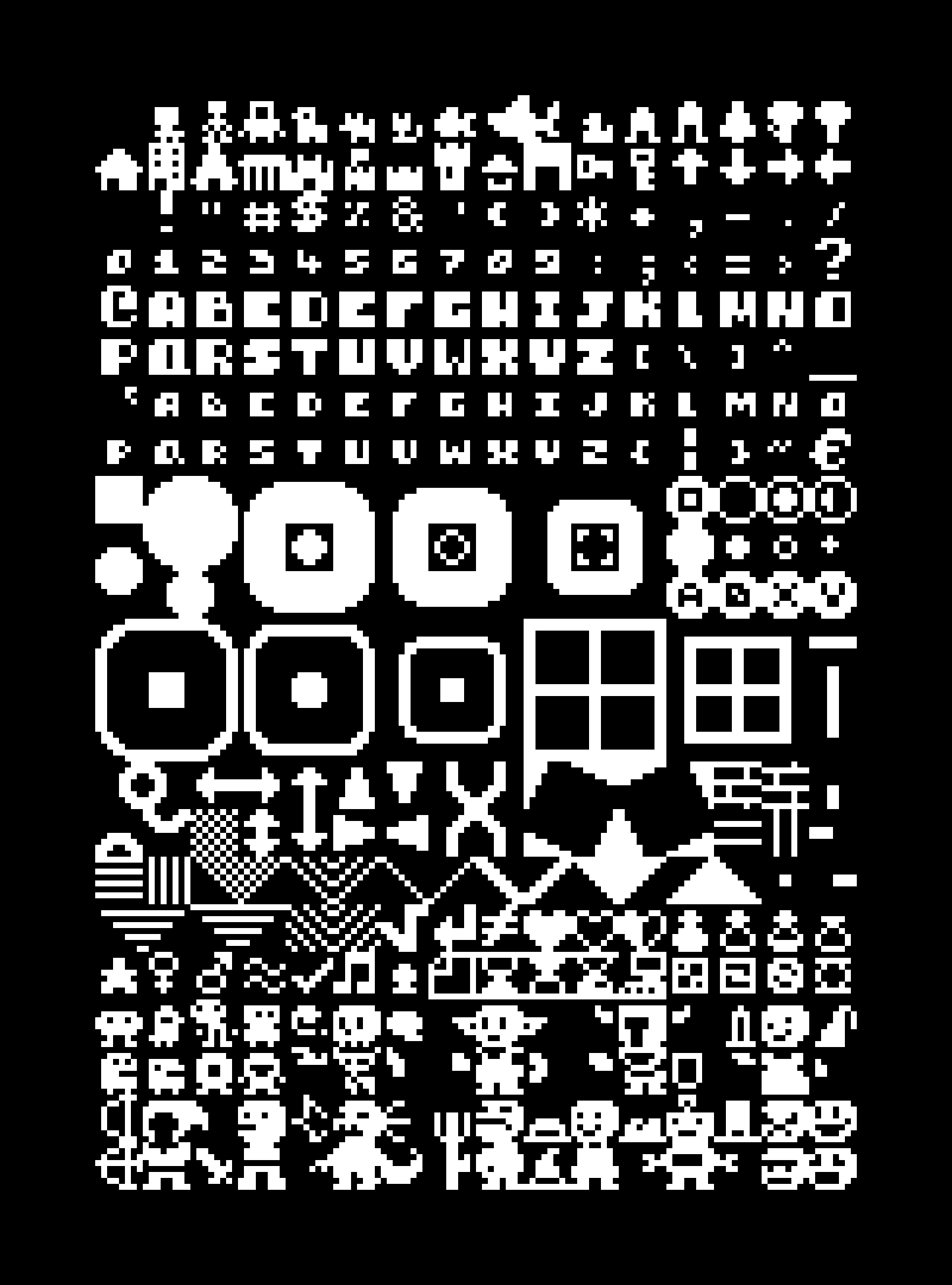 CHUNKY font sample